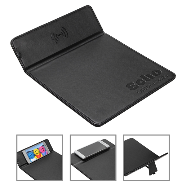 Wireless Charger Mouse Pad with Kickstand... from ASI 36730 Ariel Premium Supply Inc