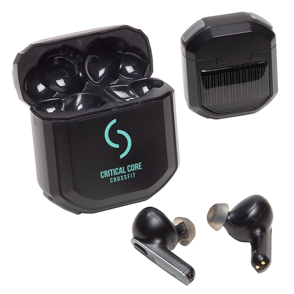TWS Earbuds with Solar Powered Charging Case... from ASI 36730 Ariel Premium Supply Inc