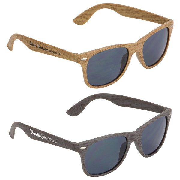 UV400 Wood Grain Sunglasses... from ASI 36730 Ariel Premium Supply Inc