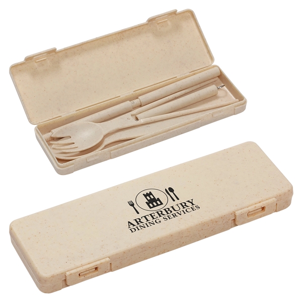 Portable Wheatstraw Tableware Set... from ASI 36730 Ariel Premium Supply Inc