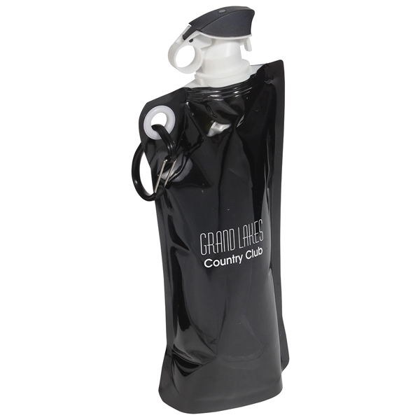 27 oz Foldable Water Bottle with Carabiner... from ASI 36730 Ariel Premium Supply Inc