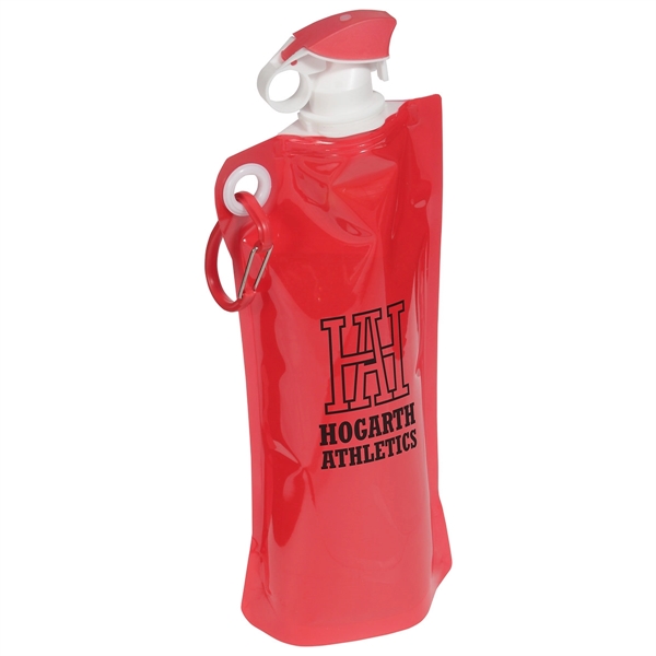 27 oz Foldable Water Bottle with Carabiner... from ASI 36730 Ariel Premium Supply Inc