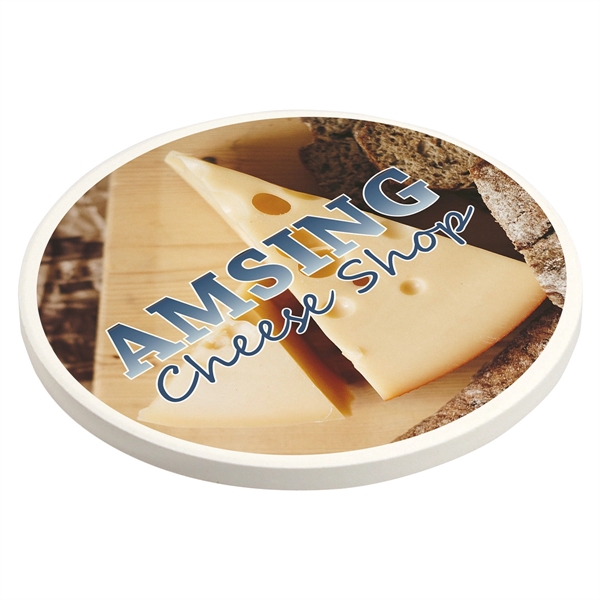 Absorbent Coaster with Cork Base... from ASI 36730 Ariel Premium Supply Inc