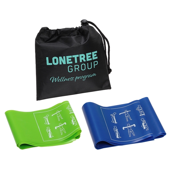 2-Piece Fitness Band Set... from ASI 36730 Ariel Premium Supply Inc