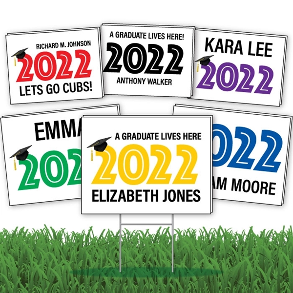 24"x18" Graduation Yard Sign... from ASI 54322 FireSprint Printing