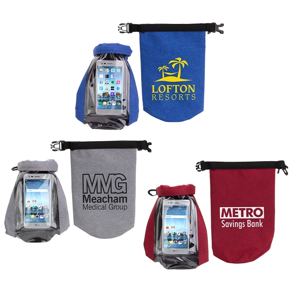 Waterproof Gear Bag with Touch-Thru Phone Pocket... from ASI 36730 Ariel Premium Supply Inc