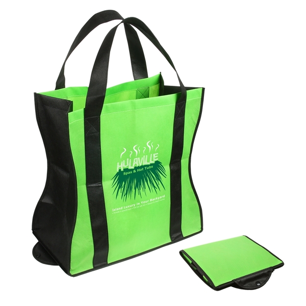 Non-Woven Folding Tote... from ASI 36730 Ariel Premium Supply Inc