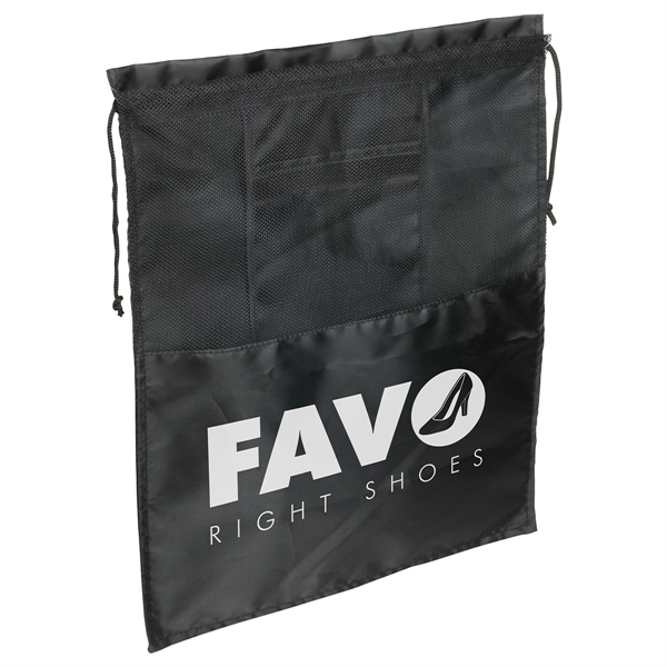 Travel Polyester Drawstring Shoe Bag... from ASI 36730 Ariel Premium Supply Inc