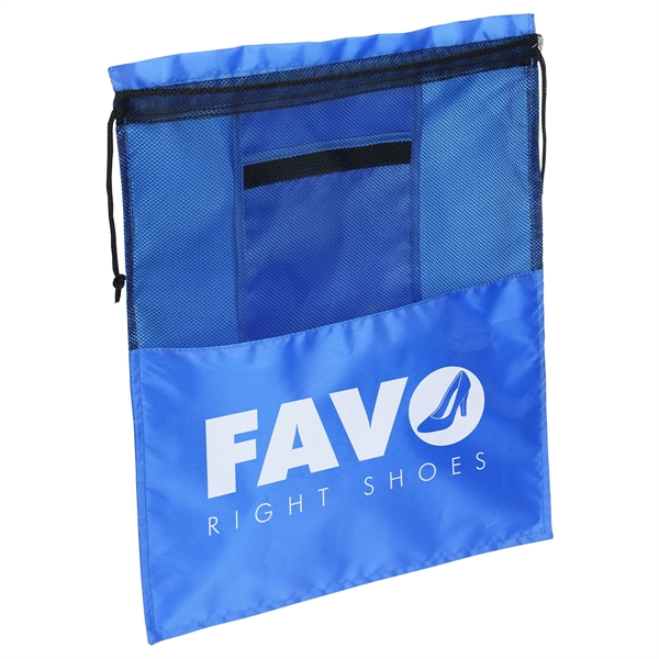 Travel Polyester Drawstring Shoe Bag... from ASI 36730 Ariel Premium Supply Inc