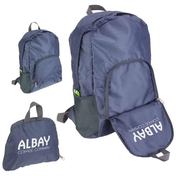 Collapsible Polyester Backpack... from ASI 36730 Ariel Premium Supply Inc
