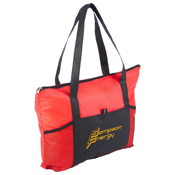 Non-Woven Zipper Tote Bag... from ASI 36730 Ariel Premium Supply Inc
