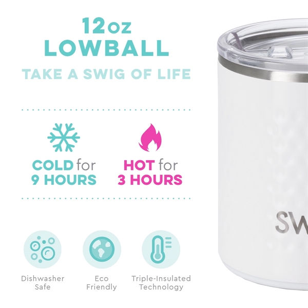 Swig Life Golf Partee Lowball Tumbler ring neck 12 oz, ... from ASI 72657 Active Life Promo / Apres Ski Active Life