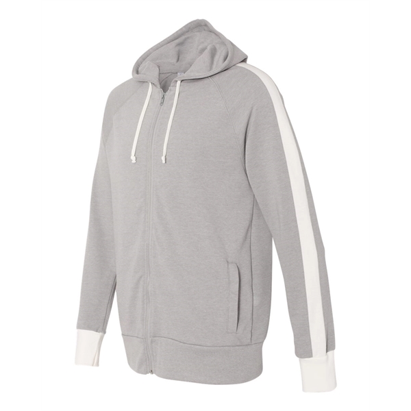 Full-zip raglan sweatshirt with an unlined hood, matching drawcord, and side... from ASI 84358 S&S Activewear