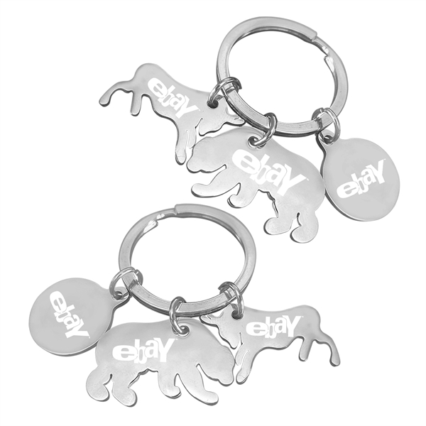 Bull and Bear Key Ring... from ASI 74585 Nu Promo International / Nu Promo Line