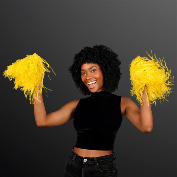Economy Non-Light Up Pom Poms; Blank & Imprinted Pricing... from ASI 34194 ALightPromos