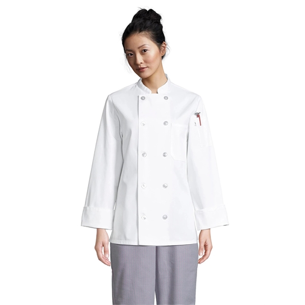 Uncommon Threads Womens Napa Chef Coat - White... from ASI 86018 Scrub Authority / Uniform Stores