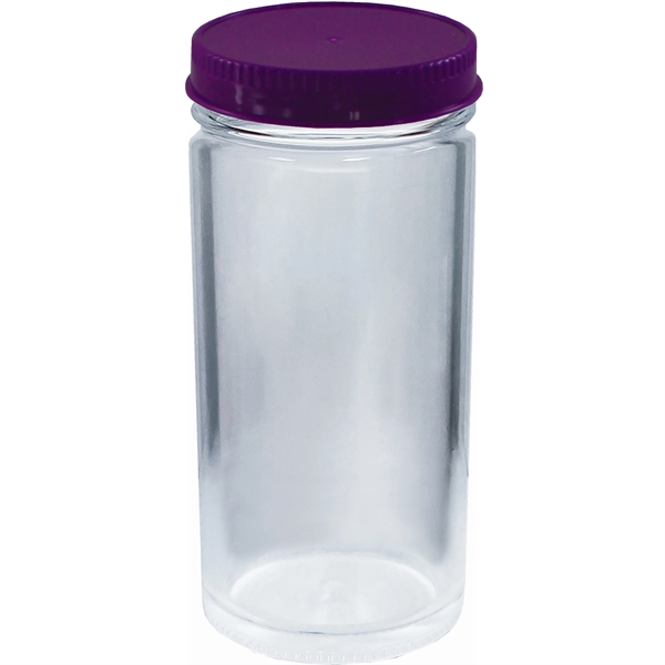 10 oz. Heavy Plastic Clear mason Jar Drinking Glass.  Made... from ASI 61952 Howw Mfg Co Inc / Howw USA