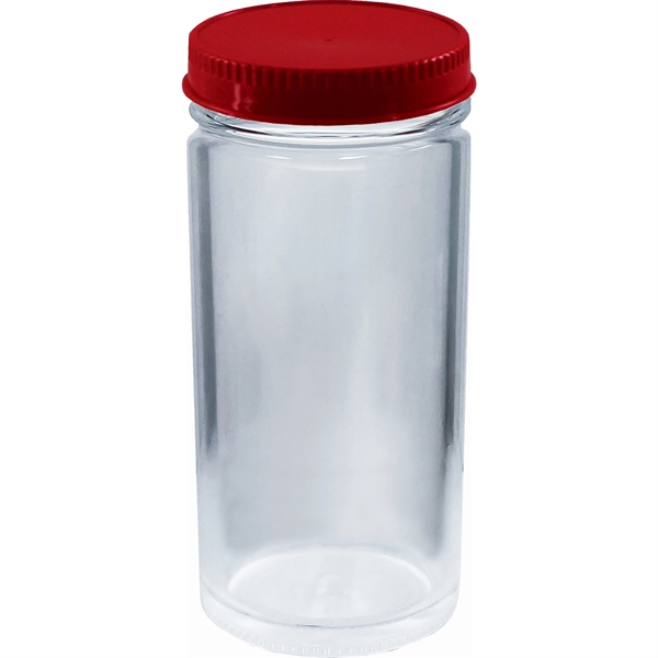 10 oz. Heavy Plastic Clear mason Jar Drinking Glass.  Made... from ASI 61952 Howw Mfg Co Inc / Howw USA