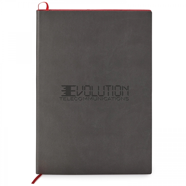 This contrast debossed soft cover, non-refillable single meeting journal is the... from ASI 88660 Spector & Co.