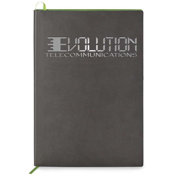 This contrast debossed soft cover, non-refillable single meeting journal is the... from ASI 88660 Spector & Co.