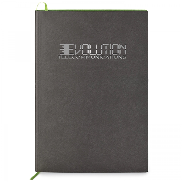 This contrast debossed soft cover, non-refillable single meeting journal is the... from ASI 88660 Spector & Co.