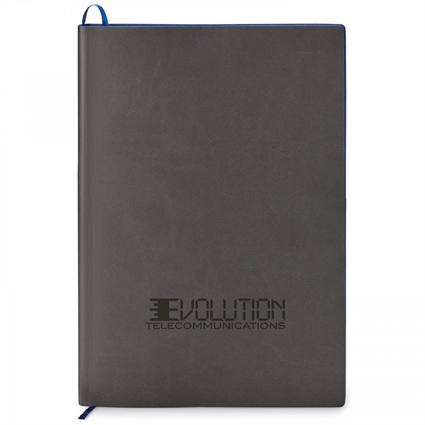 This contrast debossed soft cover, non-refillable single meeting journal is the... from ASI 88660 Spector & Co.