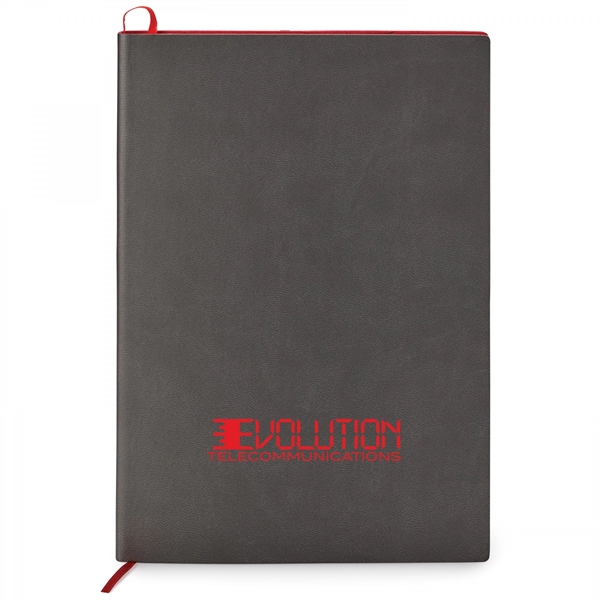 This contrast debossed soft cover, non-refillable single meeting journal is the... from ASI 88660 Spector & Co.