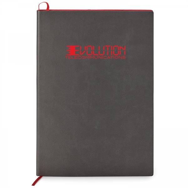 This contrast debossed soft cover, non-refillable single meeting journal is the... from ASI 88660 Spector & Co.