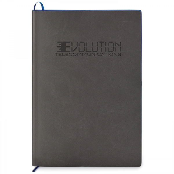 This contrast debossed soft cover, non-refillable single meeting journal is the... from ASI 88660 Spector & Co.