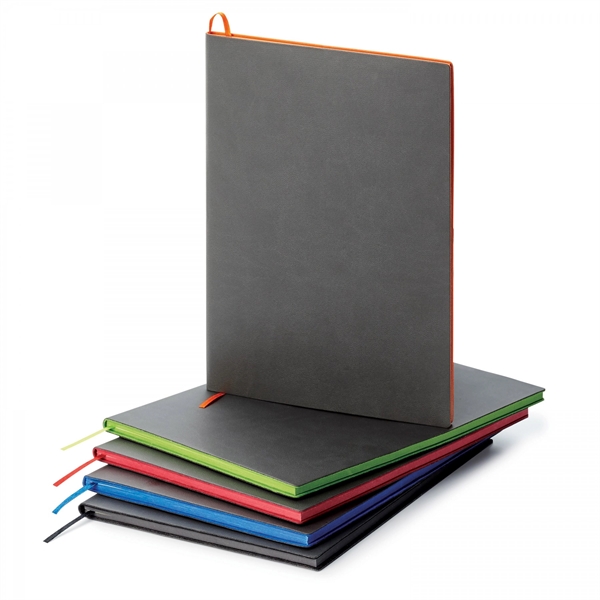 This contrast debossed soft cover, non-refillable single meeting journal is the... from ASI 88660 Spector & Co.