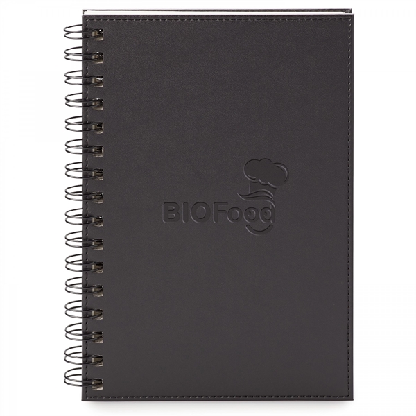 This sturdy hard cover, spiral bound vinyl journal is a great... from ASI 88660 Spector & Co.