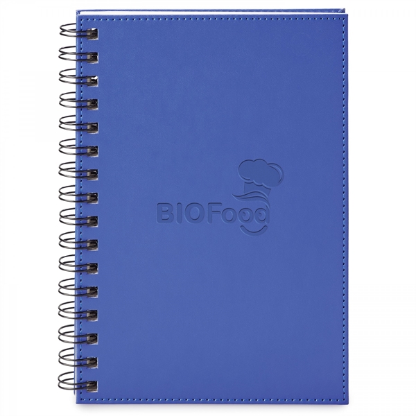 This sturdy hard cover, spiral bound vinyl journal is a great... from ASI 88660 Spector & Co.