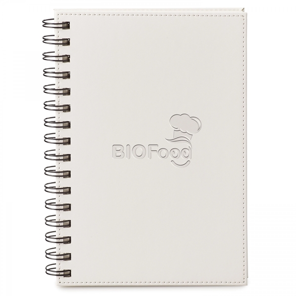 This sturdy hard cover, spiral bound vinyl journal is a great... from ASI 88660 Spector & Co.