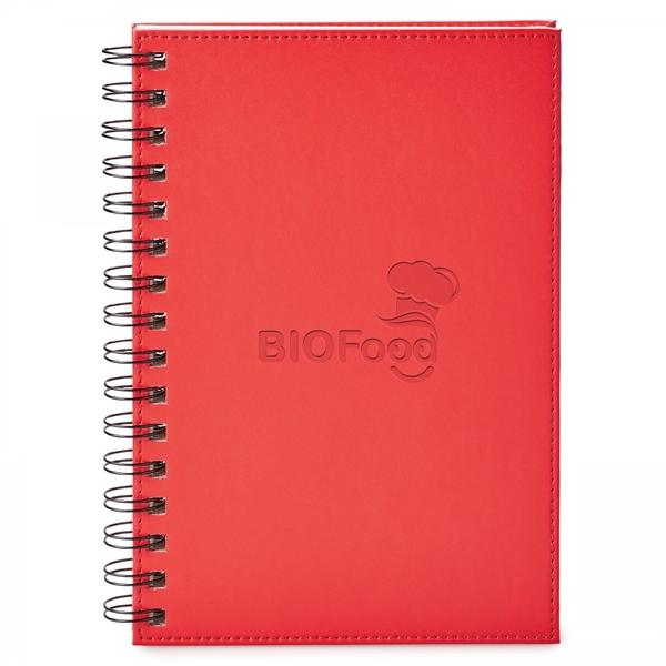 This sturdy hard cover, spiral bound vinyl journal is a great... from ASI 88660 Spector & Co.