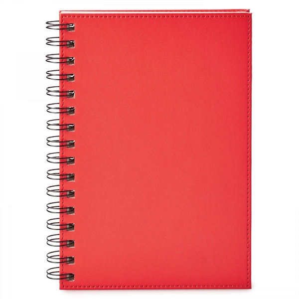 This sturdy hard cover, spiral bound vinyl journal is a great... from ASI 88660 Spector & Co.