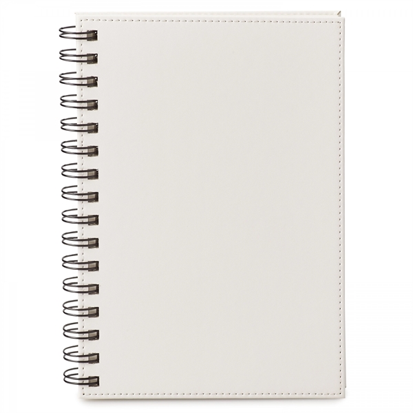 This sturdy hard cover, spiral bound vinyl journal is a great... from ASI 88660 Spector & Co.