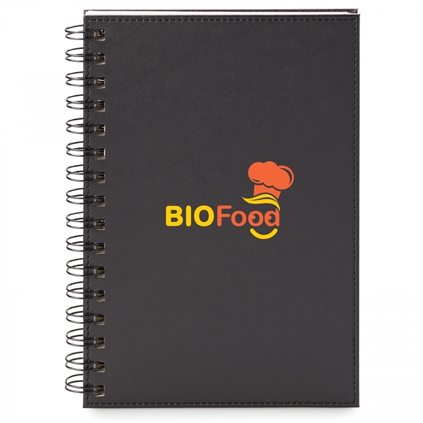 This sturdy hard cover, spiral bound vinyl journal is a great... from ASI 88660 Spector & Co.