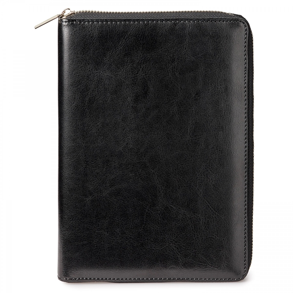 Open the gold plated color zipper of this RFID refillable Spector... from ASI 88660 Spector & Co.