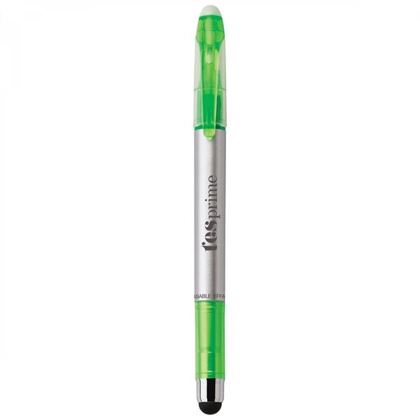 Plastic pen with a clear-tip highlighter and a soft capacitive stylus.... from ASI 88660 Spector & Co.