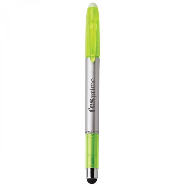 Plastic pen with a clear-tip highlighter and a soft capacitive stylus.... from ASI 88660 Spector & Co.