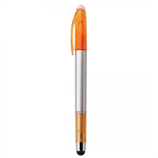 Plastic pen with a clear-tip highlighter and a soft capacitive stylus.... from ASI 88660 Spector & Co.