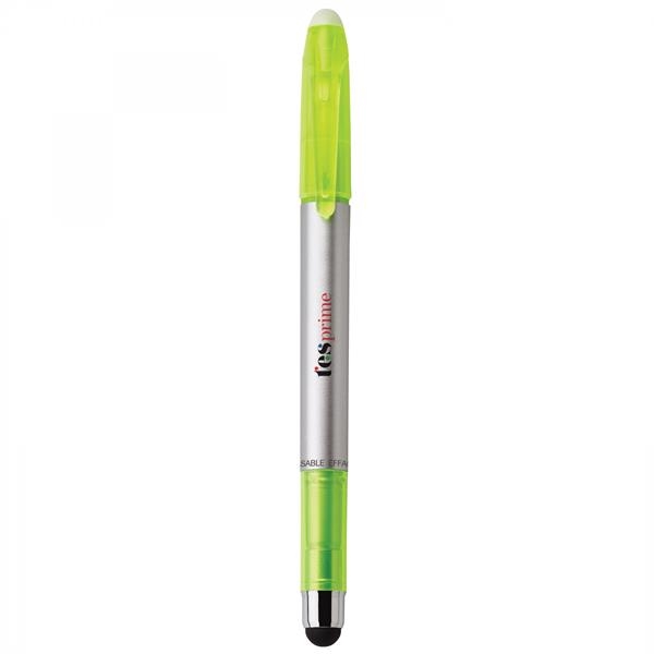 Plastic pen with a clear-tip highlighter and a soft capacitive stylus.... from ASI 88660 Spector & Co.