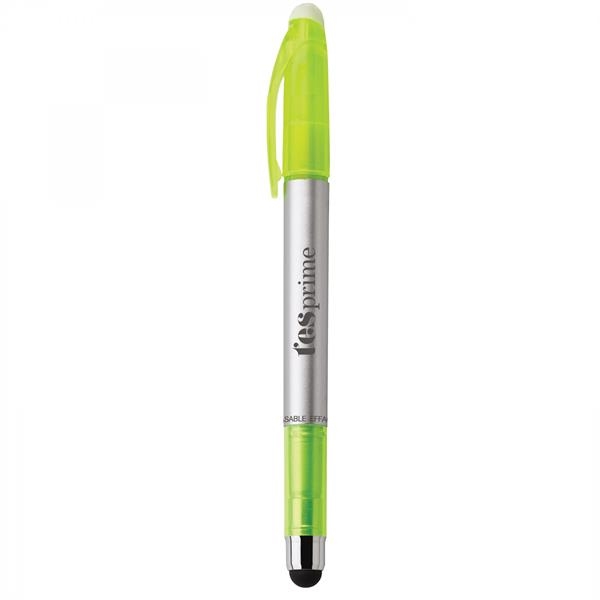 Plastic pen with a clear-tip highlighter and a soft capacitive stylus.... from ASI 88660 Spector & Co.