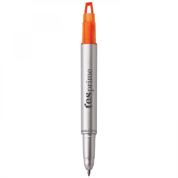 Plastic pen with a clear-tip highlighter and a soft capacitive stylus.... from ASI 88660 Spector & Co.