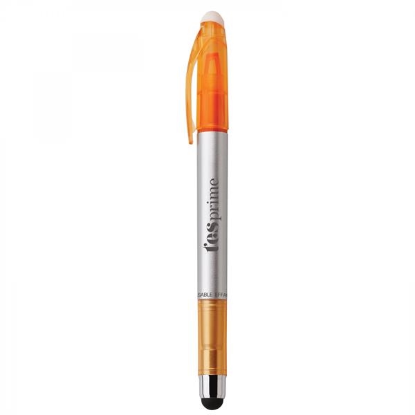 Plastic pen with a clear-tip highlighter and a soft capacitive stylus.... from ASI 88660 Spector & Co.