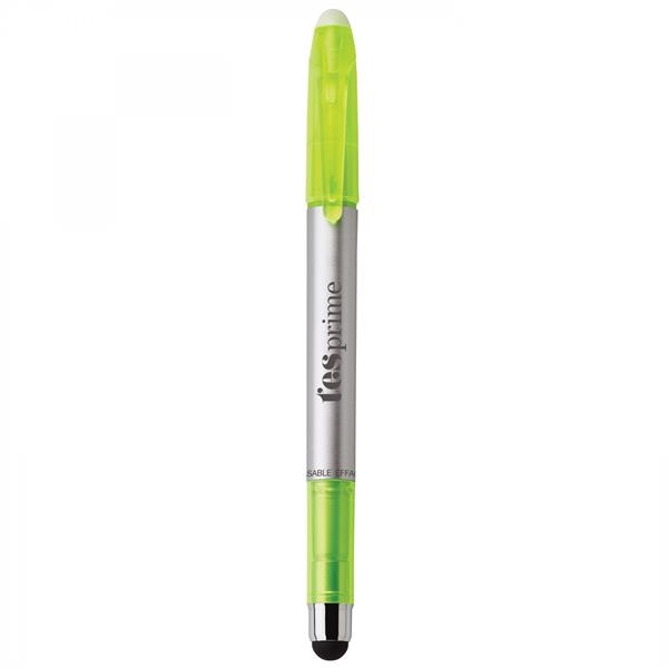 Plastic pen with a clear-tip highlighter and a soft capacitive stylus.... from ASI 88660 Spector & Co.