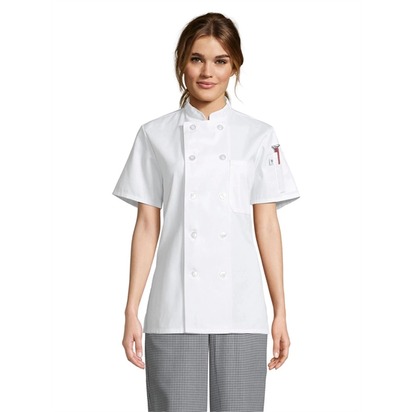 Uncommon Threads Womens Tahoe Chef Coat - White... from ASI 86018 Scrub Authority / Uniform Stores