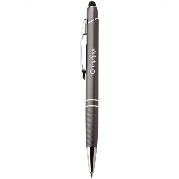 Anodized aluminum push-action pen with a soft capacitive stylus NOTE Due... from ASI 88660 Spector & Co.