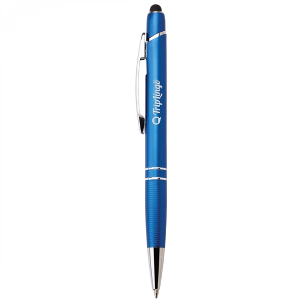 Anodized aluminum push-action pen with a soft capacitive stylus NOTE Due... from ASI 88660 Spector & Co.