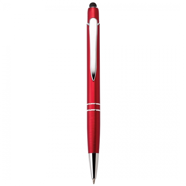 Anodized aluminum push-action pen with a soft capacitive stylus NOTE Due... from ASI 88660 Spector & Co.